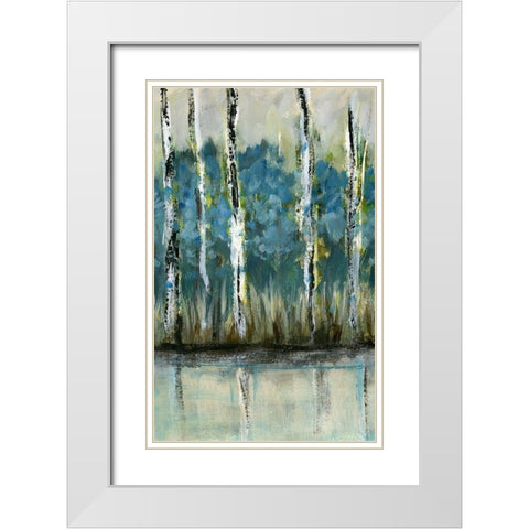 A Beautiful Day II White Modern Wood Framed Art Print with Double Matting by Brey