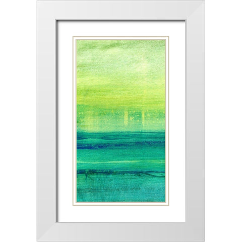 Morning Moods I White Modern Wood Framed Art Print with Double Matting by Brey