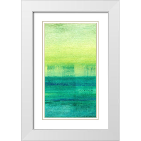 Morning Moods II White Modern Wood Framed Art Print with Double Matting by Brey