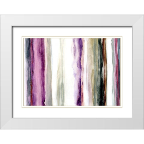 Sonoma Rain White Modern Wood Framed Art Print with Double Matting by Brey