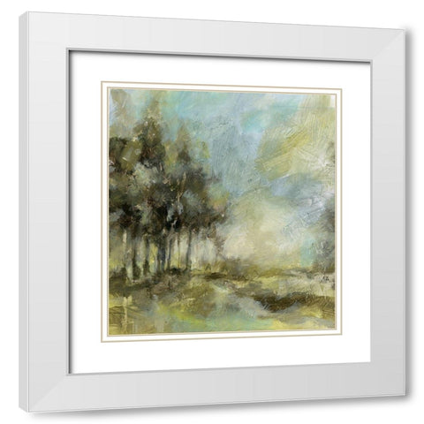 Beautiful Day I White Modern Wood Framed Art Print with Double Matting by Brey