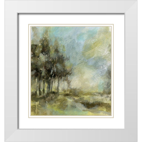 Beautiful Day I White Modern Wood Framed Art Print with Double Matting by Brey