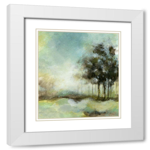 Beautiful Day II White Modern Wood Framed Art Print with Double Matting by Brey