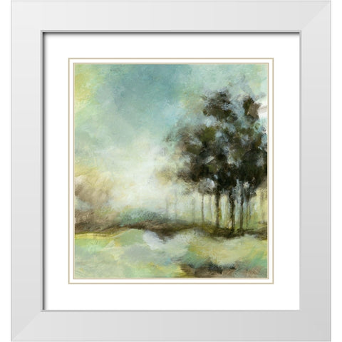 Beautiful Day II White Modern Wood Framed Art Print with Double Matting by Brey