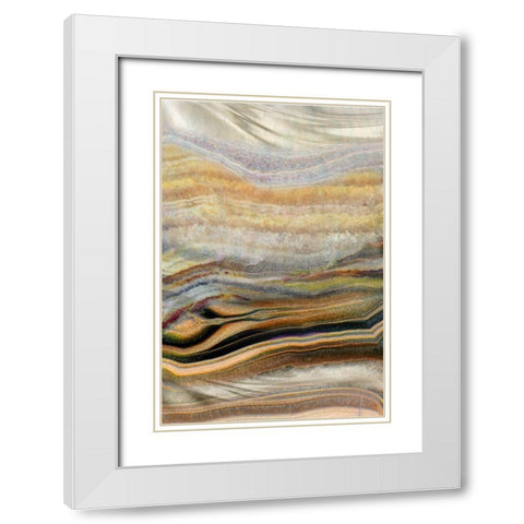 Coastal Wind Earth White Modern Wood Framed Art Print with Double Matting by Franklin