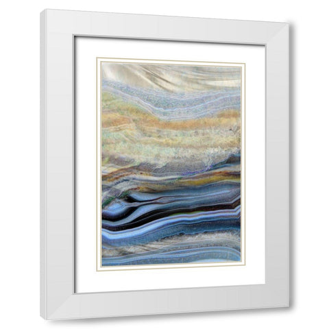 Coastal Wind White Modern Wood Framed Art Print with Double Matting by Franklin