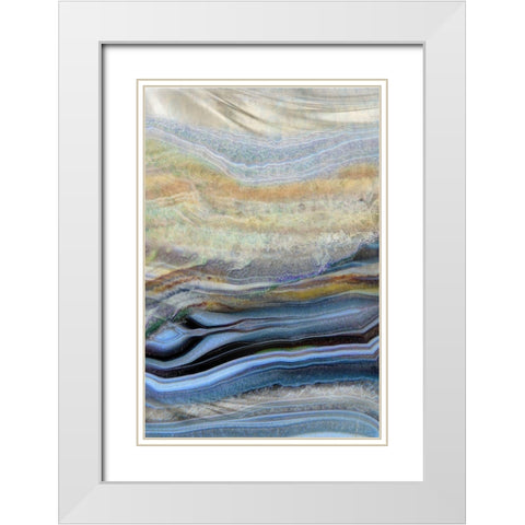 Coastal Wind White Modern Wood Framed Art Print with Double Matting by Franklin