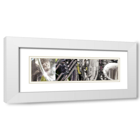Hi Note I White Modern Wood Framed Art Print with Double Matting by Franklin