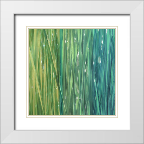 Natural Dance II White Modern Wood Framed Art Print with Double Matting by Franklin