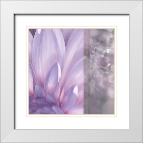 Purple Mist White Modern Wood Framed Art Print with Double Matting by Franklin