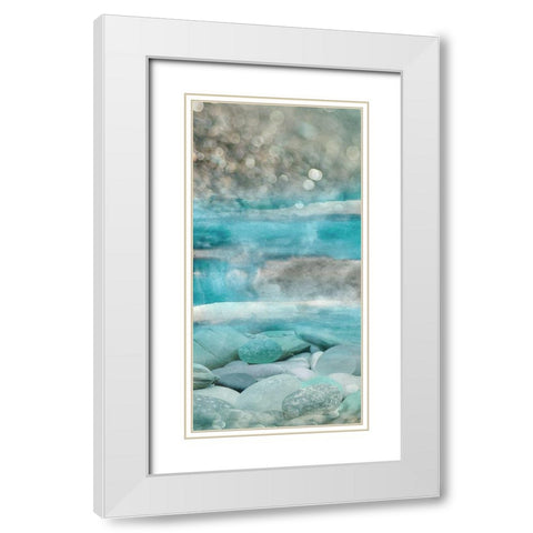 Beach Cove I White Modern Wood Framed Art Print with Double Matting by Franklin