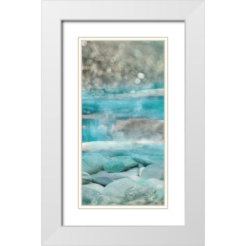 Beach Cove I White Modern Wood Framed Art Print with Double Matting by Franklin