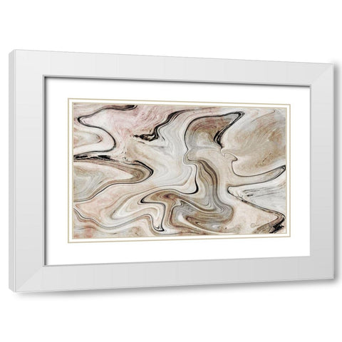 Euroslide White Modern Wood Framed Art Print with Double Matting by Franklin