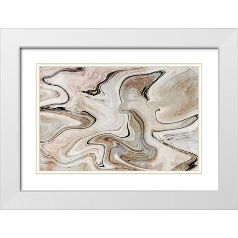 Euroslide White Modern Wood Framed Art Print with Double Matting by Franklin