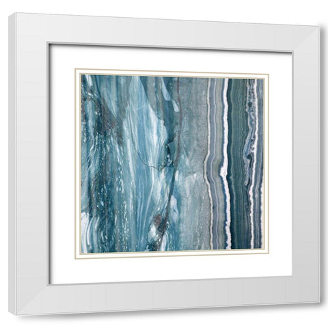 Niagra I White Modern Wood Framed Art Print with Double Matting by Franklin