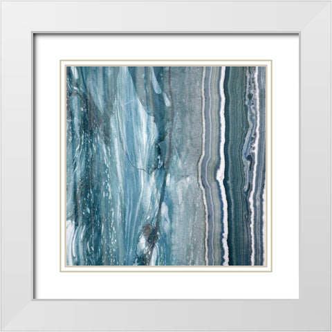 Niagra I White Modern Wood Framed Art Print with Double Matting by Franklin
