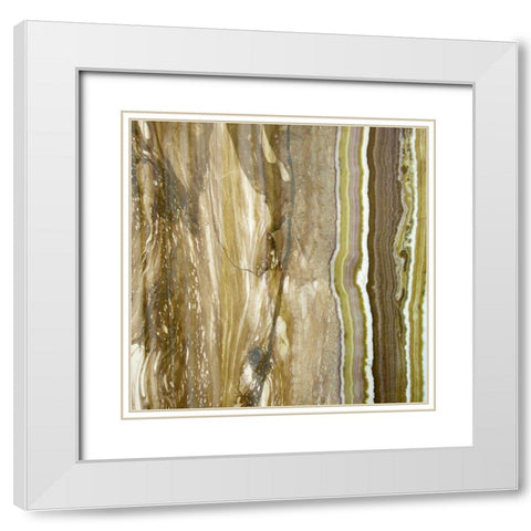 Niagra Sage I White Modern Wood Framed Art Print with Double Matting by Franklin