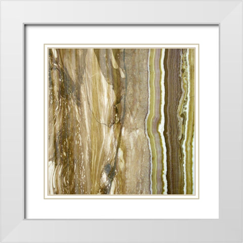 Niagra Sage I White Modern Wood Framed Art Print with Double Matting by Franklin