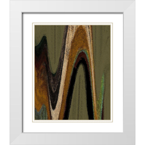 Nasdaq White Modern Wood Framed Art Print with Double Matting by Simons