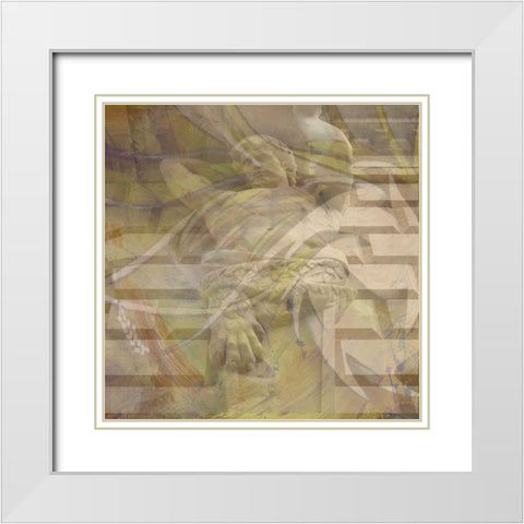 Upheld White Modern Wood Framed Art Print with Double Matting by Simons