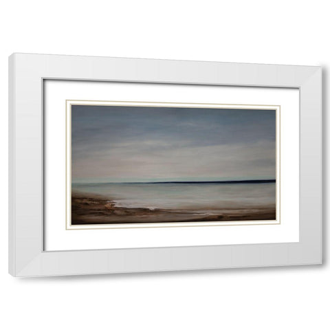 Majestic Vista III White Modern Wood Framed Art Print with Double Matting by Hinz