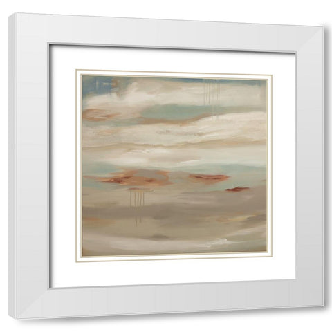 Intentions White Modern Wood Framed Art Print with Double Matting by Hinz