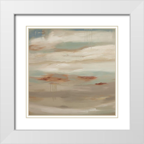 Intentions White Modern Wood Framed Art Print with Double Matting by Hinz