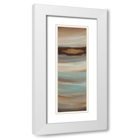 Texturescape B White Modern Wood Framed Art Print with Double Matting by Hinz