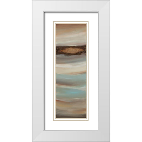Texturescape B White Modern Wood Framed Art Print with Double Matting by Hinz