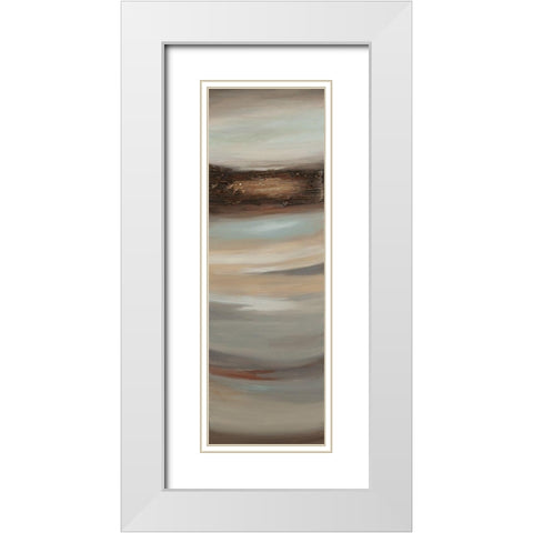 Texturescape C White Modern Wood Framed Art Print with Double Matting by Hinz