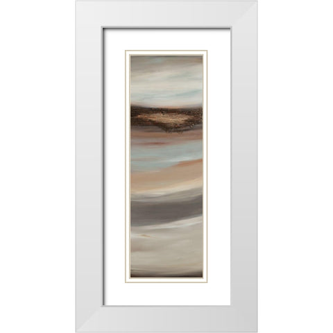 Texturescape D White Modern Wood Framed Art Print with Double Matting by Hinz