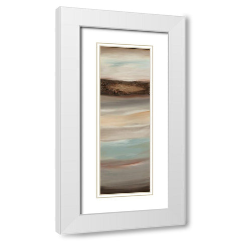 Texturescape E White Modern Wood Framed Art Print with Double Matting by Hinz