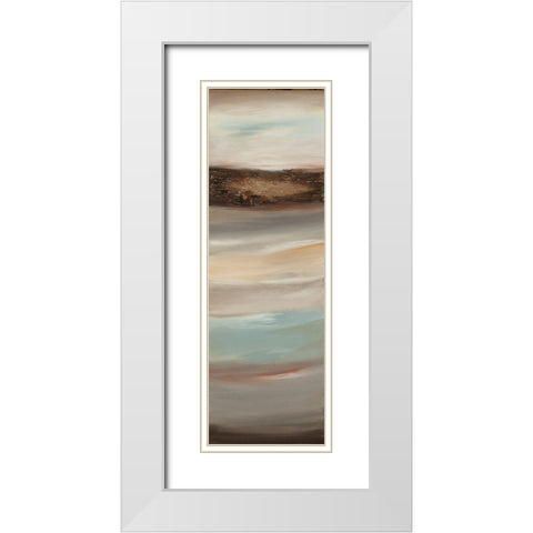 Texturescape E White Modern Wood Framed Art Print with Double Matting by Hinz