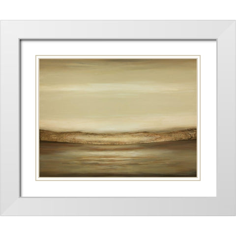 Quietness A White Modern Wood Framed Art Print with Double Matting by Hinz
