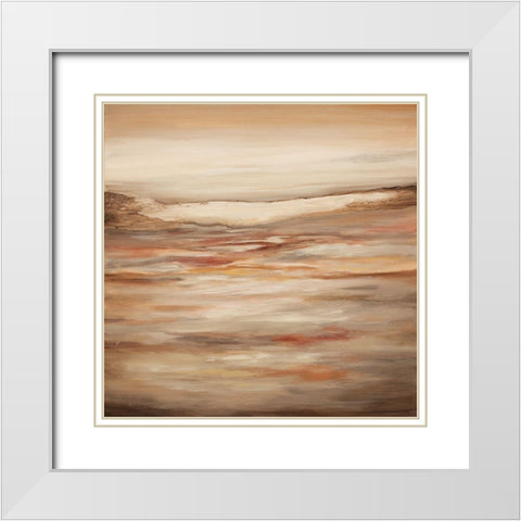 Rustic White Modern Wood Framed Art Print with Double Matting by Hinz