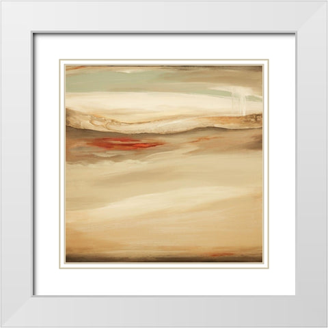 Whosh I White Modern Wood Framed Art Print with Double Matting by Hinz