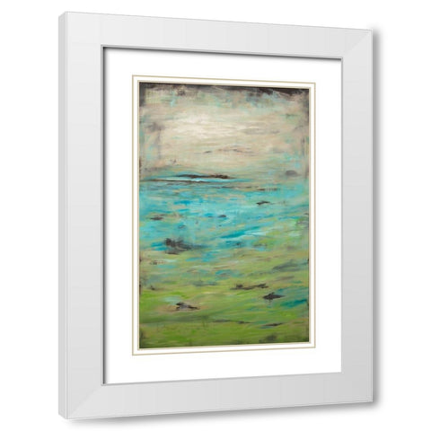 Boundless I White Modern Wood Framed Art Print with Double Matting by Hinz