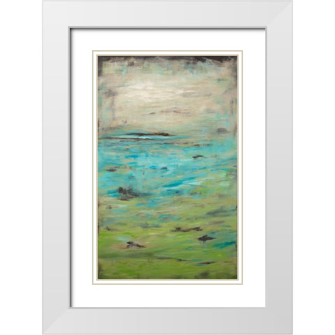 Boundless I White Modern Wood Framed Art Print with Double Matting by Hinz