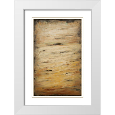 Boundless II White Modern Wood Framed Art Print with Double Matting by Hinz