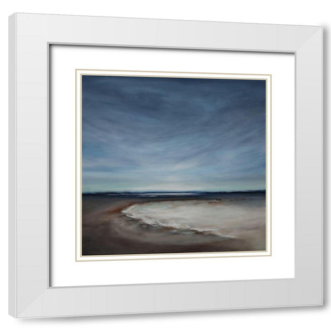 New Perspectives I White Modern Wood Framed Art Print with Double Matting by Hinz