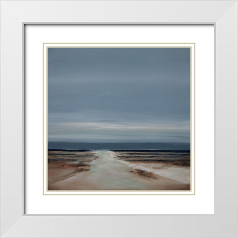 New Perspectives II White Modern Wood Framed Art Print with Double Matting by Hinz