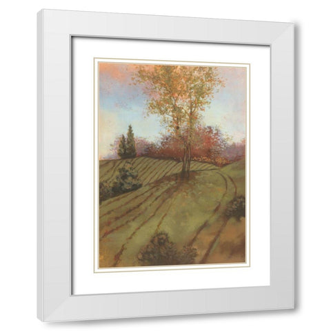 Country II White Modern Wood Framed Art Print with Double Matting by Larson
