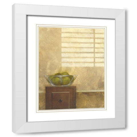 Window Light I White Modern Wood Framed Art Print with Double Matting by Larson