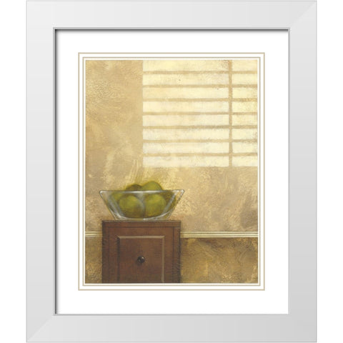 Window Light I White Modern Wood Framed Art Print with Double Matting by Larson