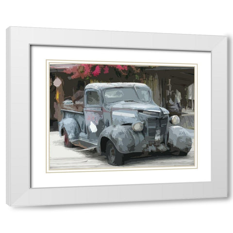 Relic White Modern Wood Framed Art Print with Double Matting by Mack