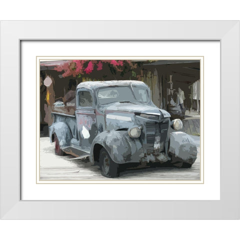 Relic White Modern Wood Framed Art Print with Double Matting by Mack