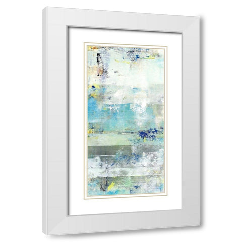 Painted Coast II White Modern Wood Framed Art Print with Double Matting by King