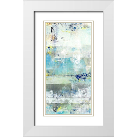 Painted Coast II White Modern Wood Framed Art Print with Double Matting by King