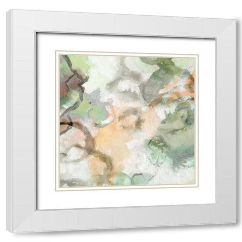 Sketch II White Modern Wood Framed Art Print with Double Matting by King