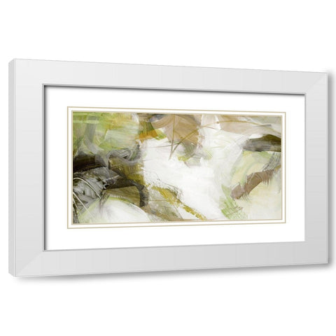 Xpress II White Modern Wood Framed Art Print with Double Matting by King